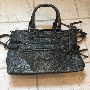 Shimmer Zipper black Bag